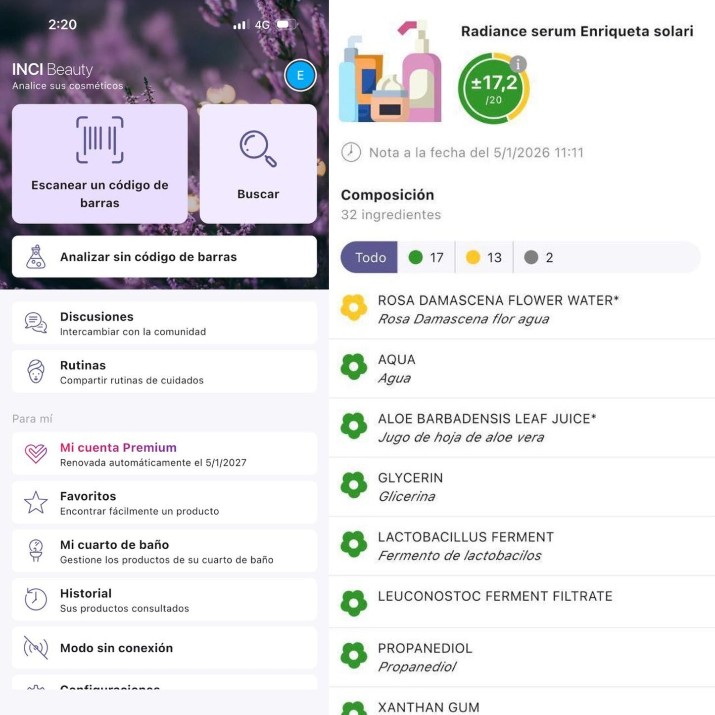 Radiance Serum | Sérum Antioxidante y Regenerador con Bakuchiol